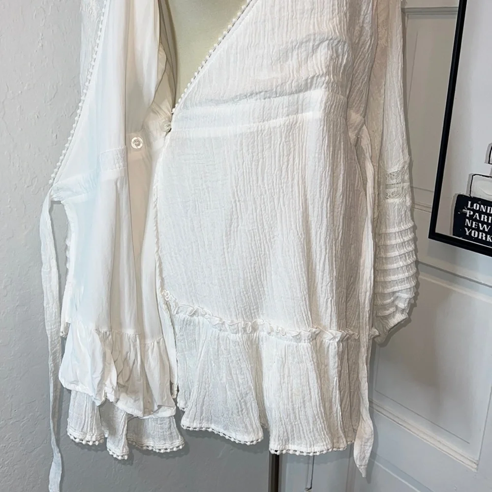 Suboo Willow White Wrap Dress Size 8US - Picture 7 of 12